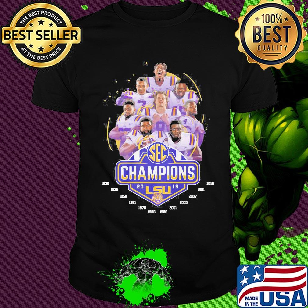 Sec champions 2019 LSU Tigers football team shirt