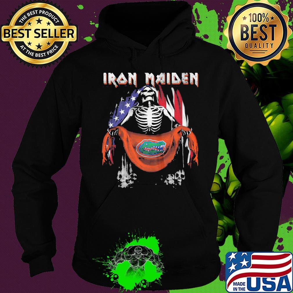 Skeleton iron maiden florida gators logo american flag independence day s Hoodie Skeleton iron maiden florida gators logo american flag independence day s Hoodie