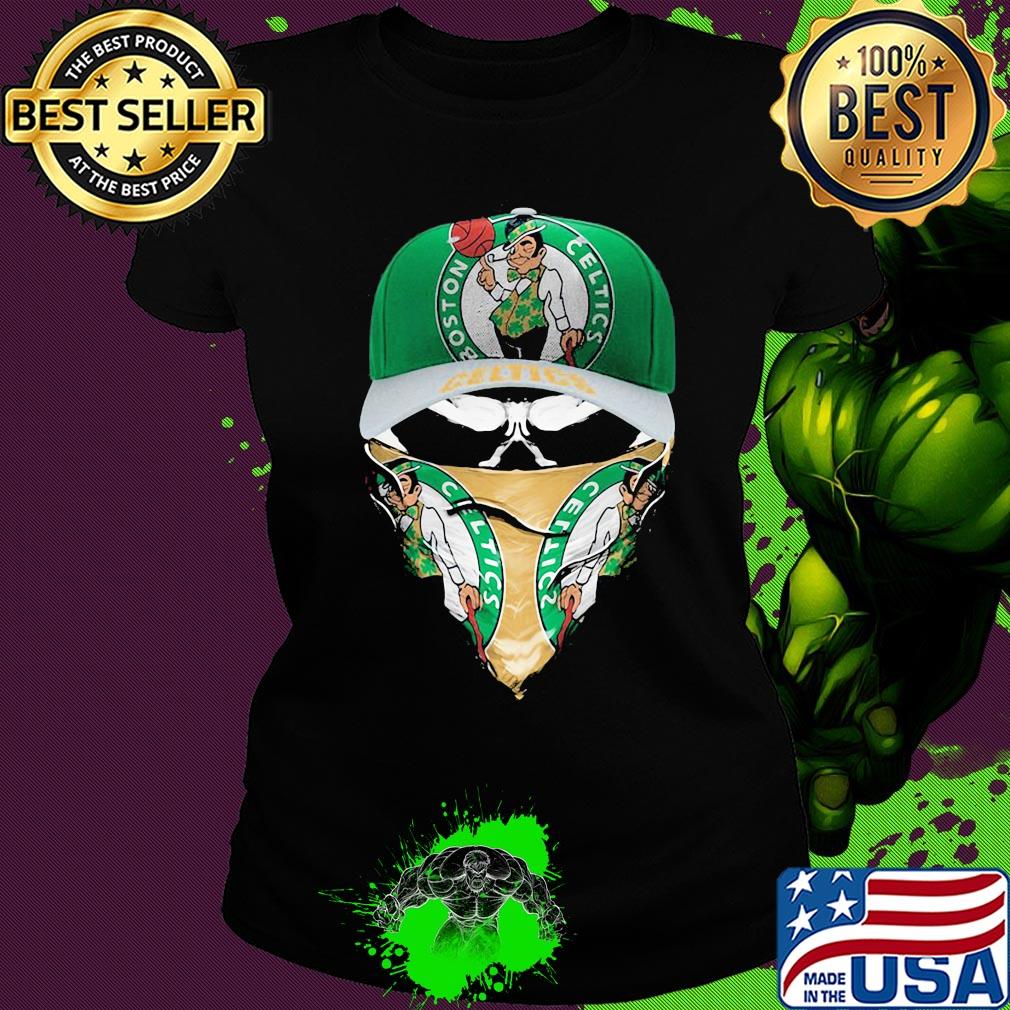 Skull mask boston celtics basketball s Ladies tee Skull mask boston celtics basketball s Ladies tee