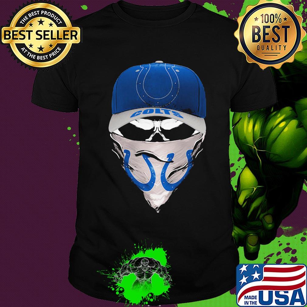 Skull mask indianapolis colts football shirt