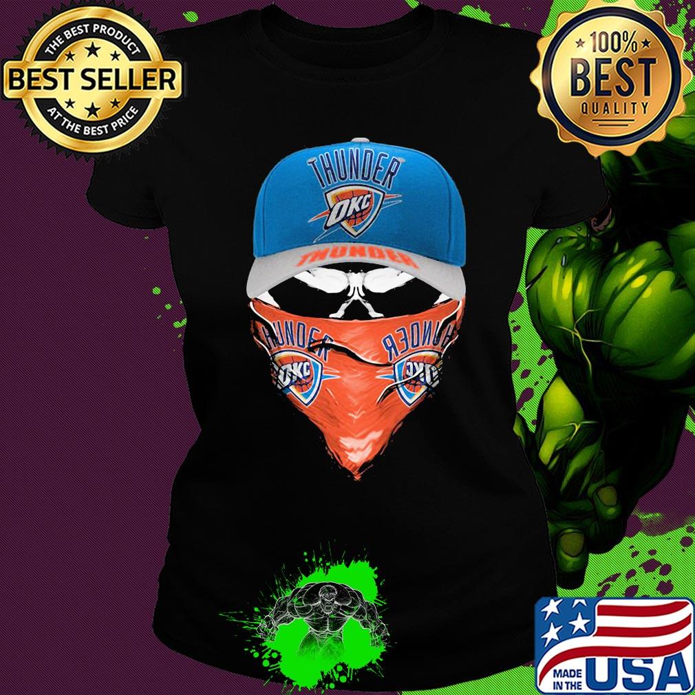 Skull mask oklahoma city thunder basketball logo s Ladies tee Skull mask oklahoma city thunder basketball logo s Ladies tee