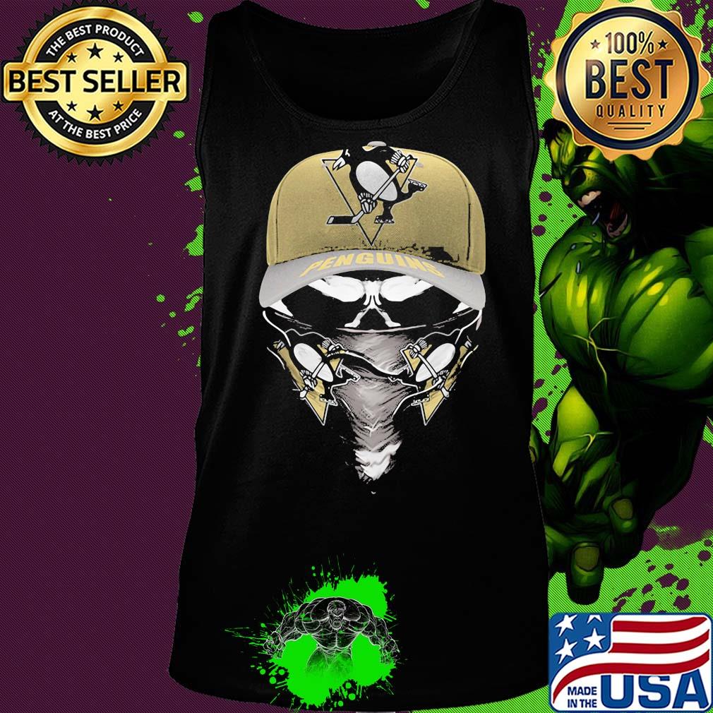Skull mask pittsburgh penguins hockey logo s Tank top Skull mask pittsburgh penguins hockey logo s Tank top