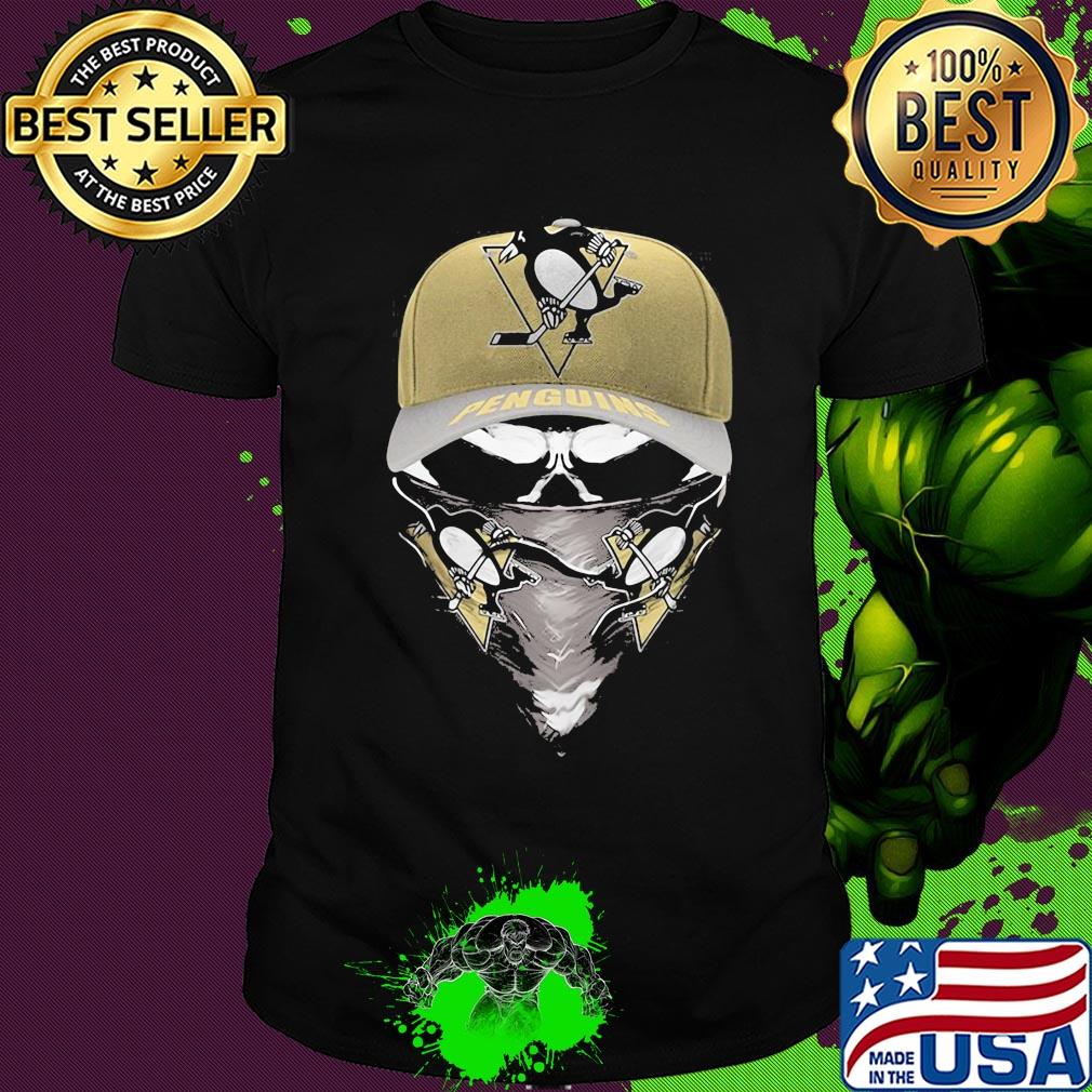 Skull mask pittsburgh penguins hockey shirt