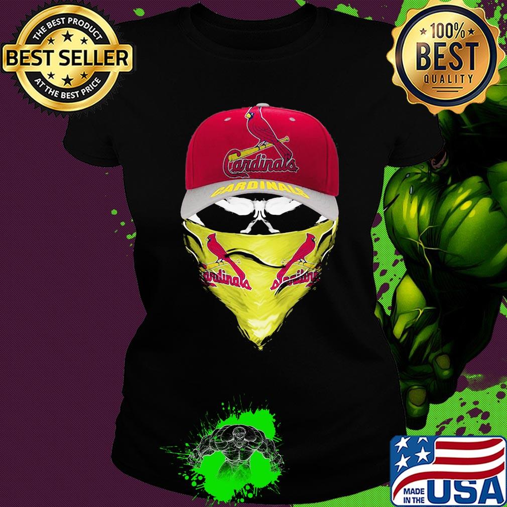 Skull mask st. Louis cardinals baseball s Ladies tee Skull mask st. Louis cardinals baseball s Ladies tee