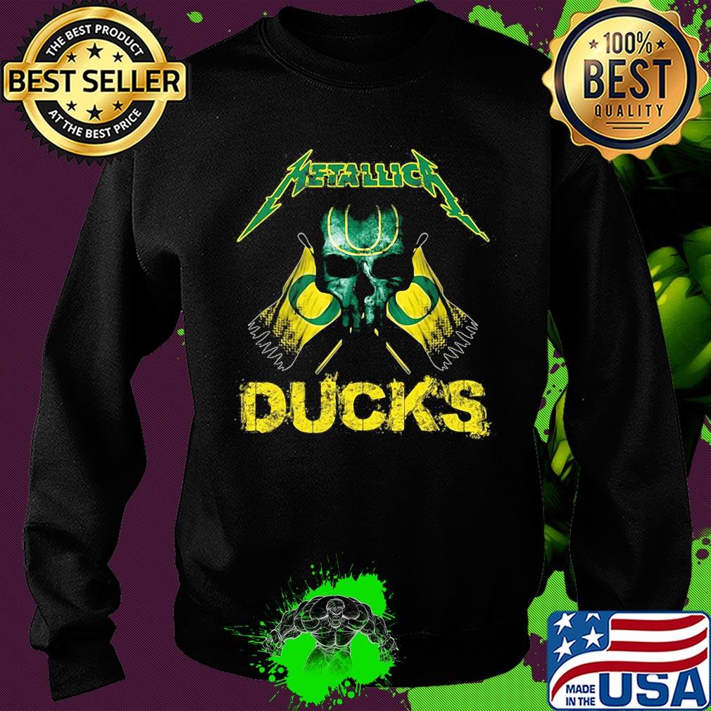 Skull metallica oregon ducks flag s Sweater Skull metallica oregon ducks flag s Sweater