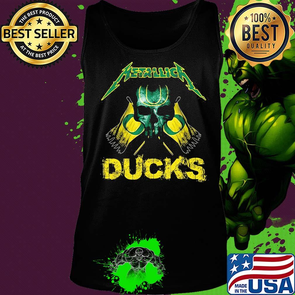 Skull metallica oregon ducks flag s Tank top Skull metallica oregon ducks flag s Tank top