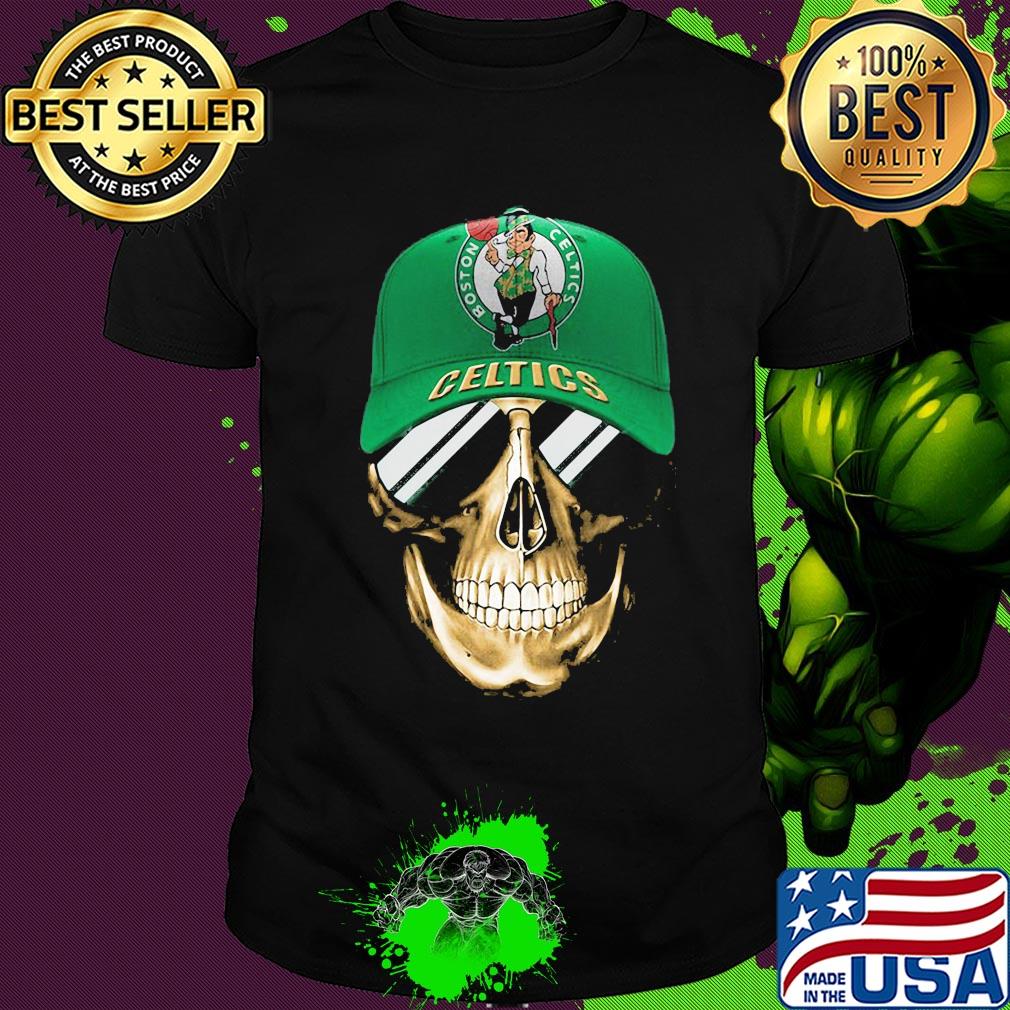 Skull smile oklahoma boston celtics basketball shirt