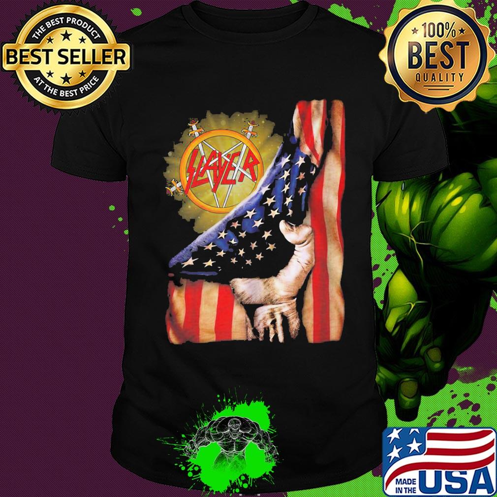 Slayer band american flag happy independence day shirt