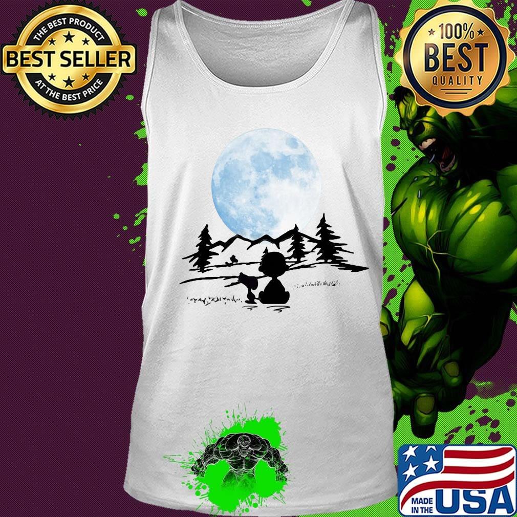 Snoopy and charlie brown camping moon s Tank top Snoopy and charlie brown camping moon s Tank top