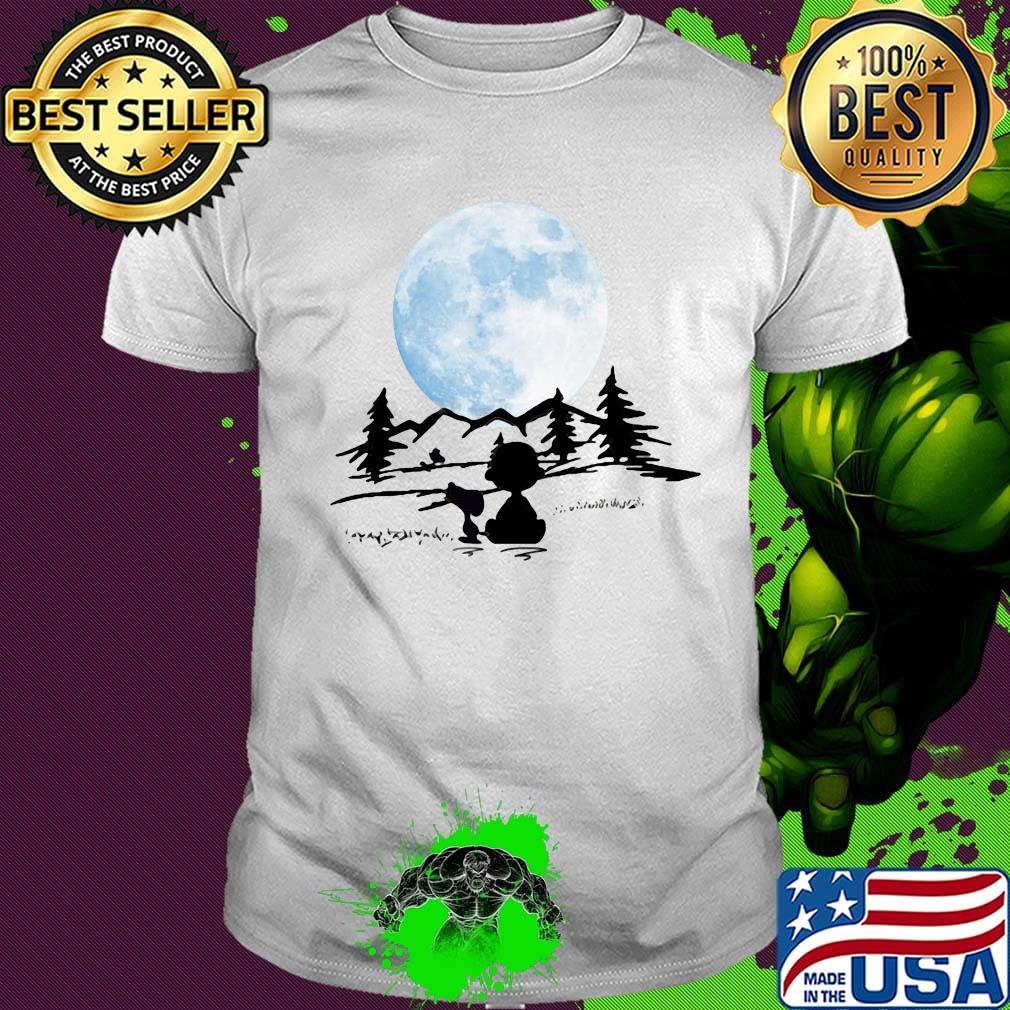 Snoopy and charlie brown camping moon shirt Snoopy and charlie brown camping moon shirt