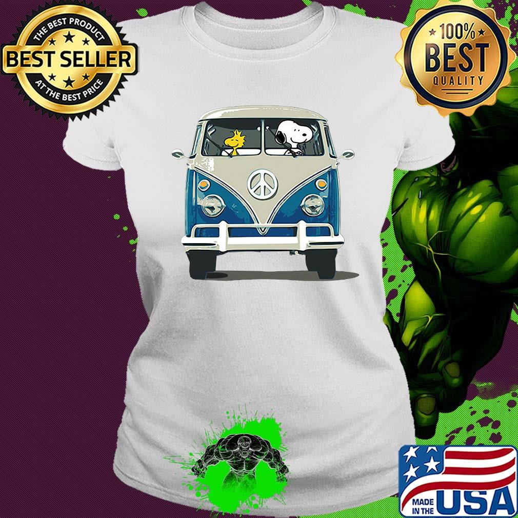Snoopy and woodstock driving bus s Ladies tee Snoopy and woodstock driving bus s Ladies tee