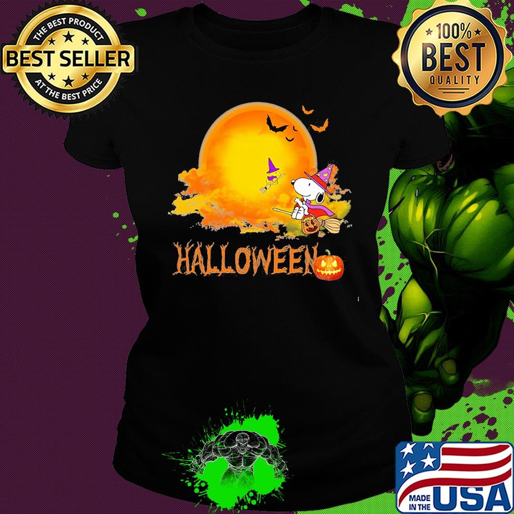 Snoopy and woodstock halloween s Ladies tee Snoopy and woodstock halloween s Ladies tee