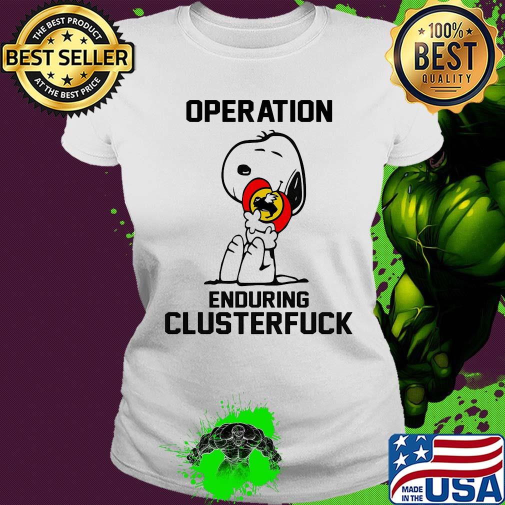 Snoopy hug heart buffalo wild wings operation enduring clusterfuck s Ladies tee Snoopy hug heart buffalo wild wings operation enduring clusterfuck s Ladies tee