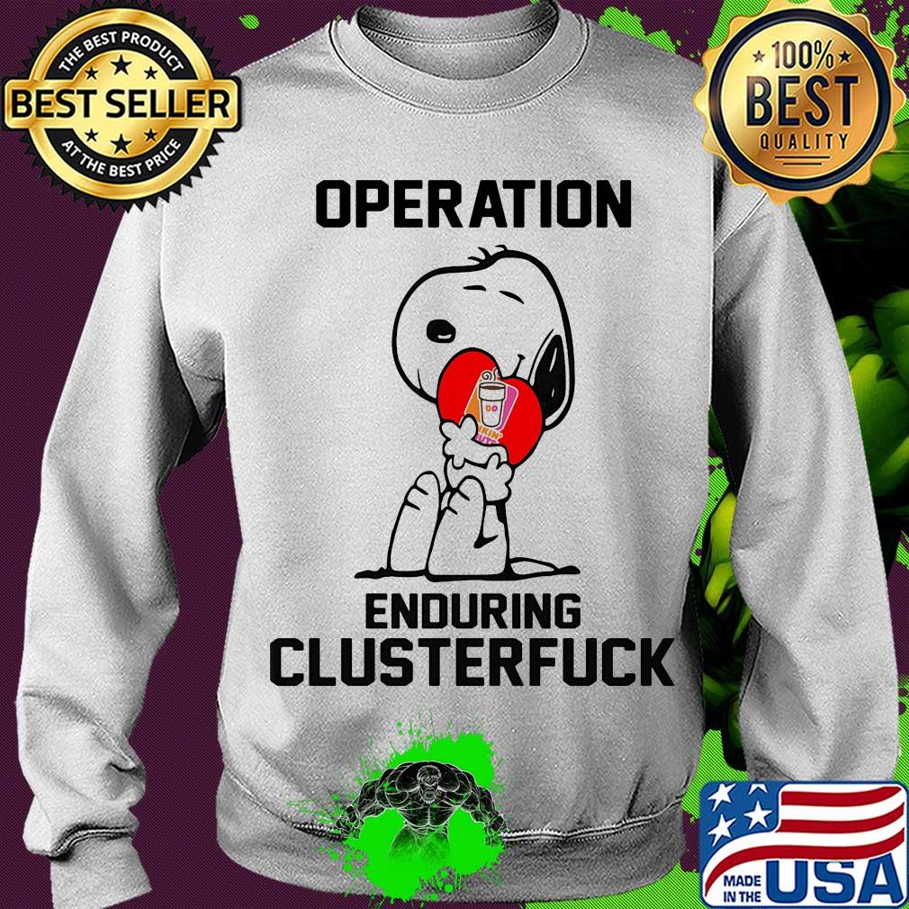 Snoopy hug heart dunkin donuts operation enduring clusterfuck s Sweater Snoopy hug heart dunkin donuts operation enduring clusterfuck s Sweater