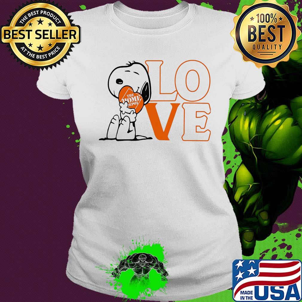 Snoopy hug heart love the home depot s Ladies tee Snoopy hug heart love the home depot s Ladies tee