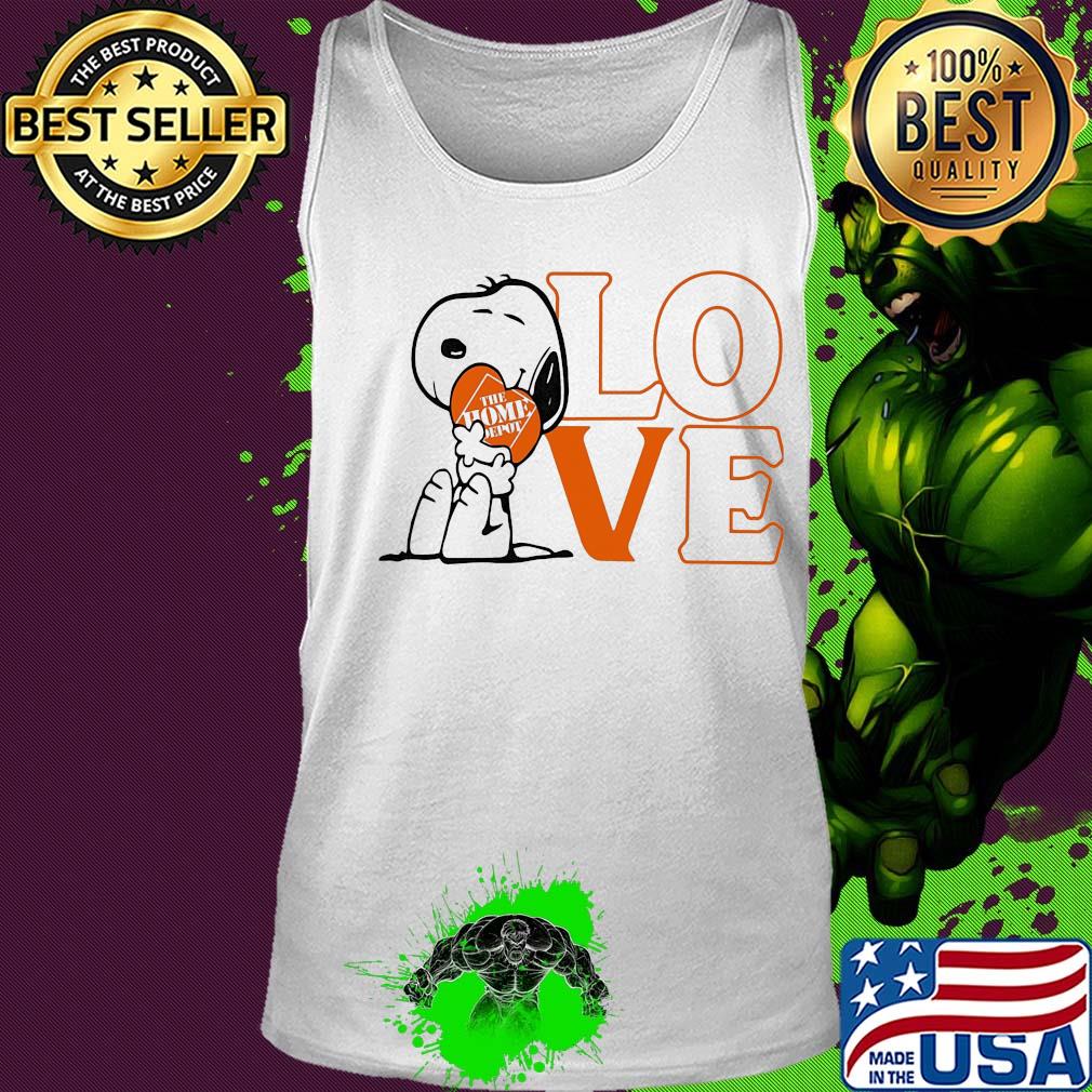 Snoopy hug heart love the home depot s Tank top Snoopy hug heart love the home depot s Tank top