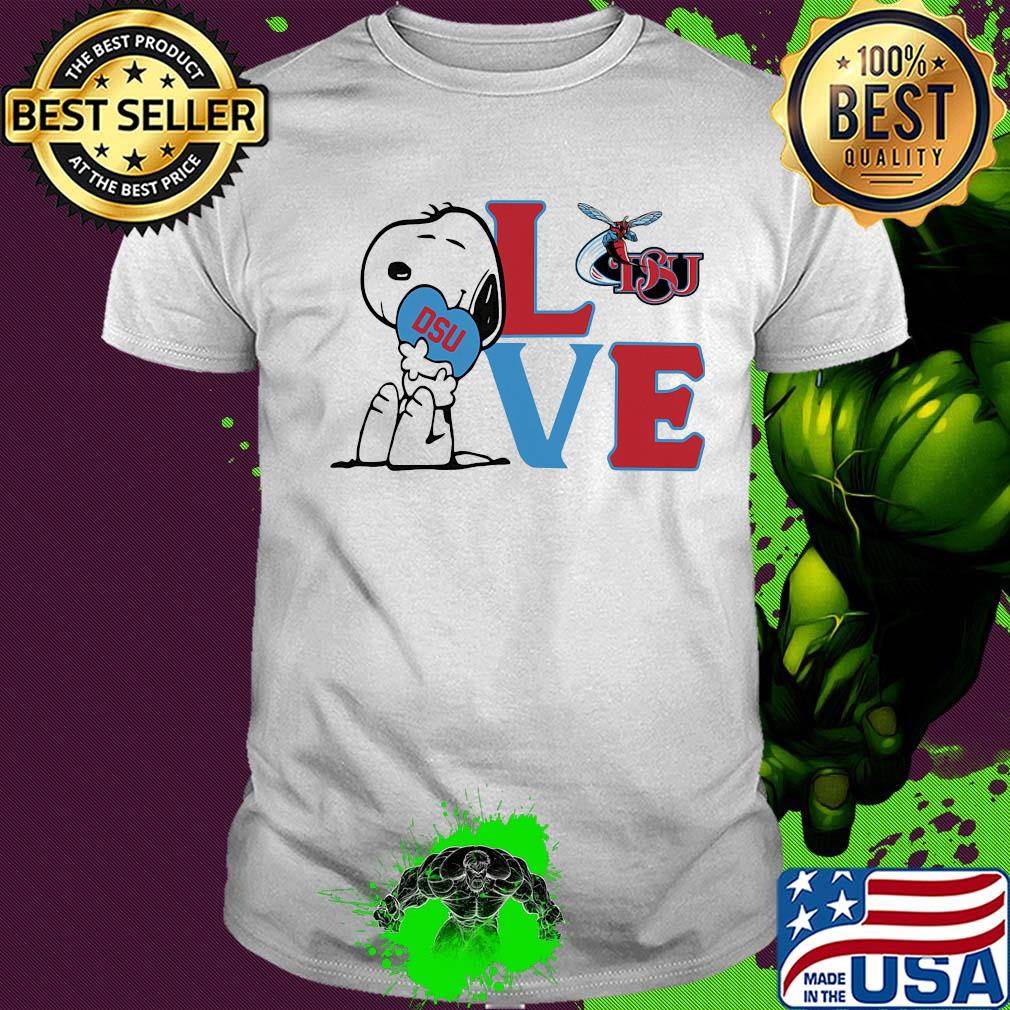 Snoopy love dsu delaware state university heart shirt