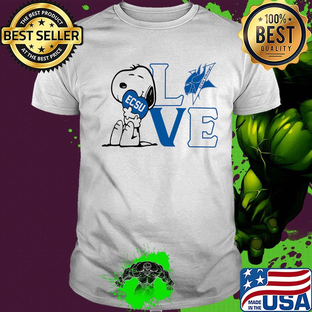 Snoopy love ecsu elizabeth city state university heart shirt Snoopy love ecsu elizabeth city state university heart shirt