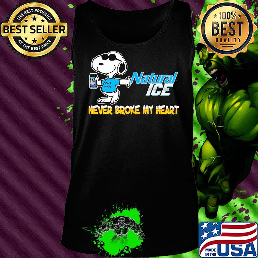 Snoopy natural ice beer never broke my heart s Tank top Snoopy natural ice beer never broke my heart s Tank top