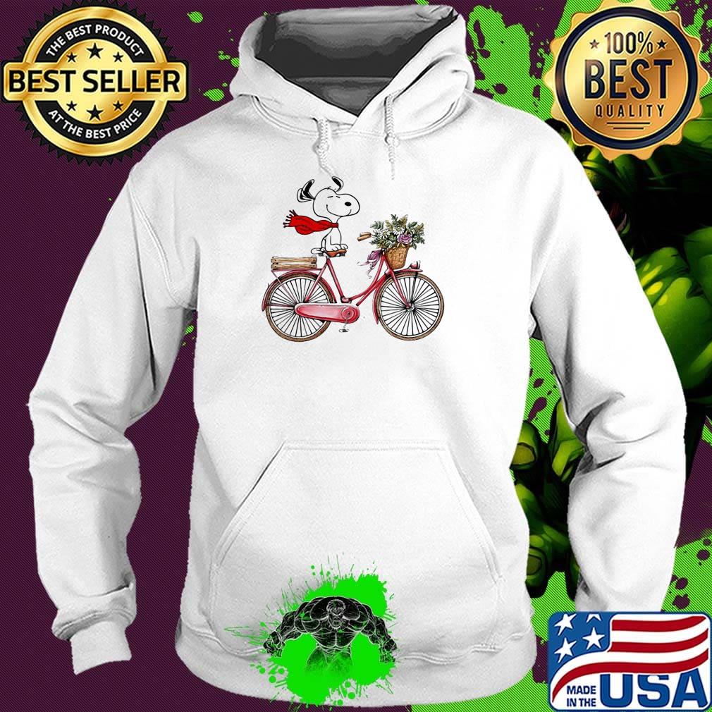 Snoopy riding bicycle flowers s Hoodie Snoopy riding bicycle flowers s Hoodie