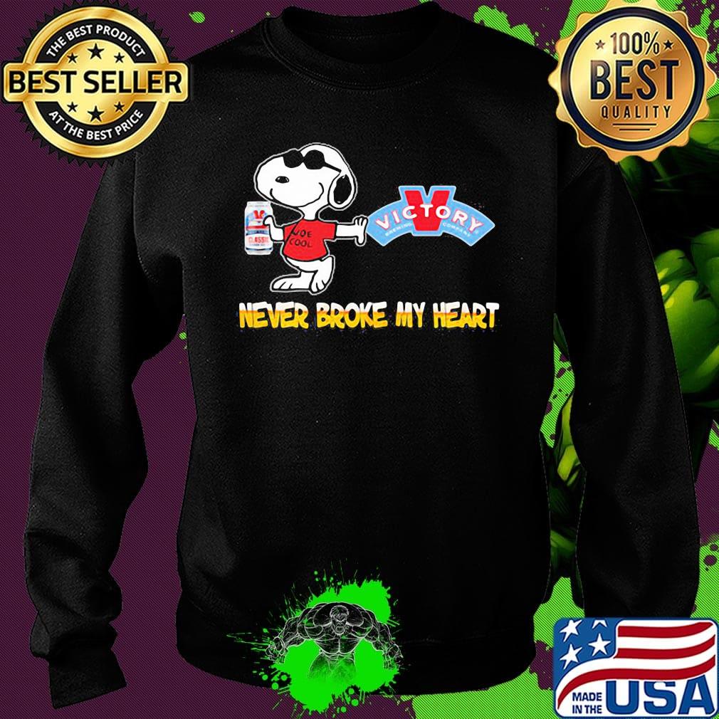 Snoopy victory brewing beer never broke my heart s Sweater Snoopy victory brewing beer never broke my heart s Sweater
