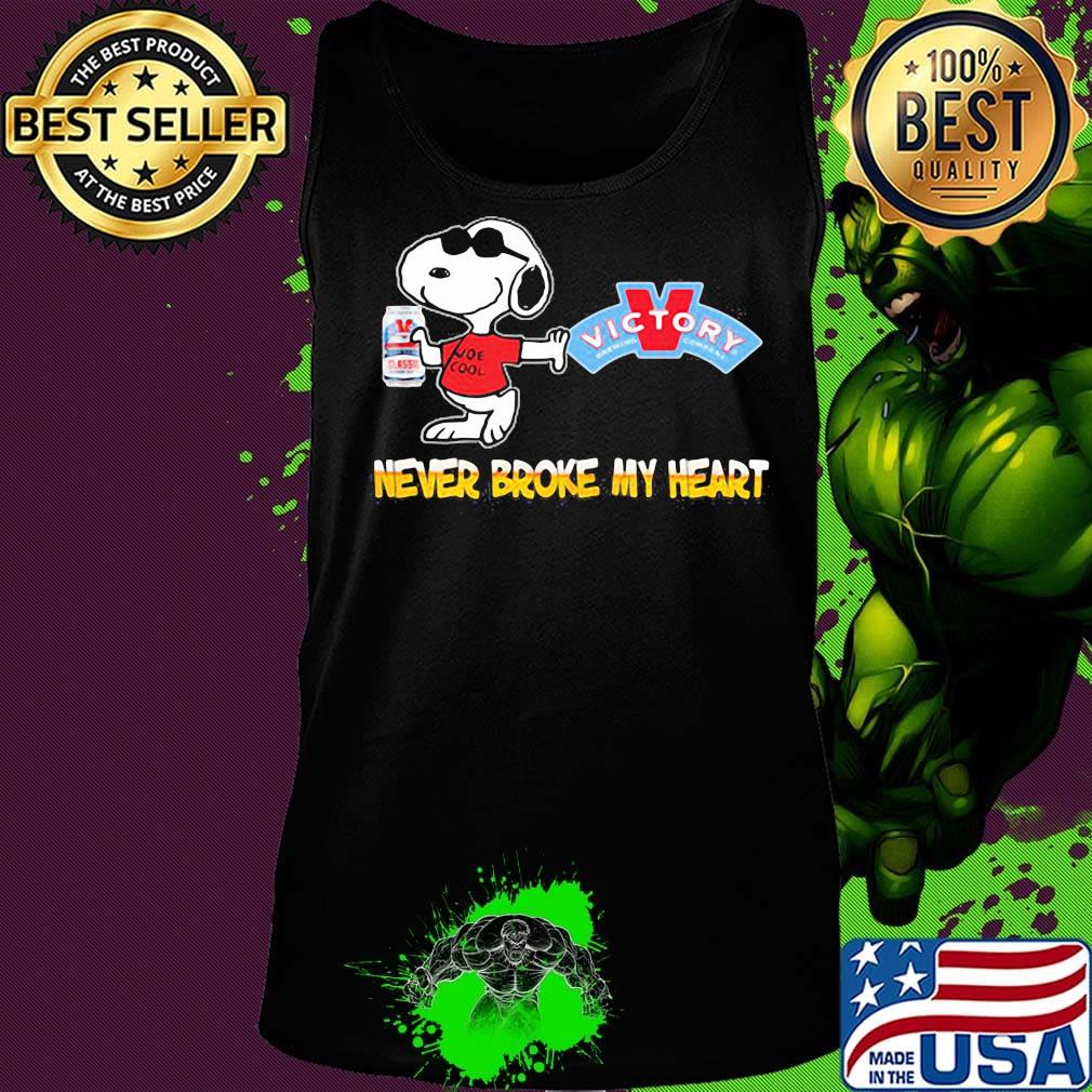 Snoopy victory brewing beer never broke my heart s Tank top Snoopy victory brewing beer never broke my heart s Tank top
