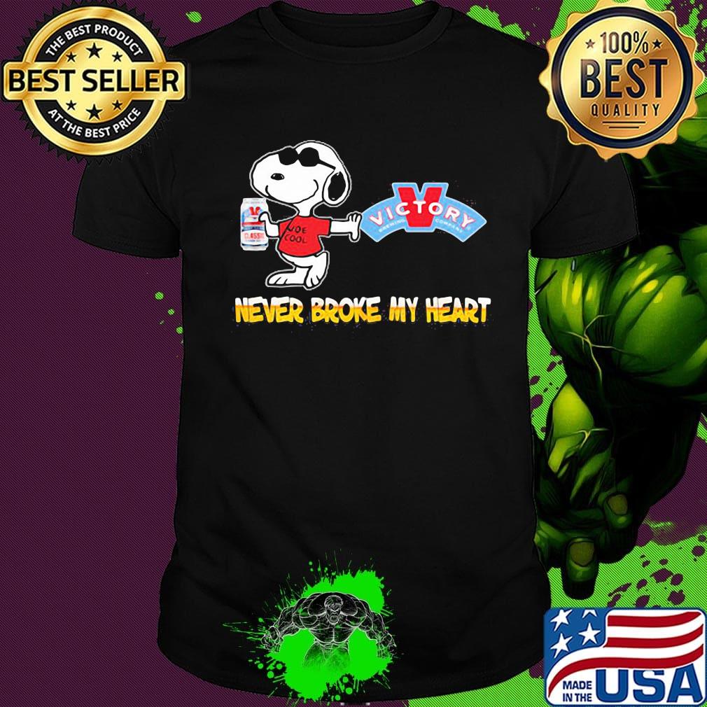 Snoopy victory brewing beer never broke my heart shirt Snoopy victory brewing beer never broke my heart shirt