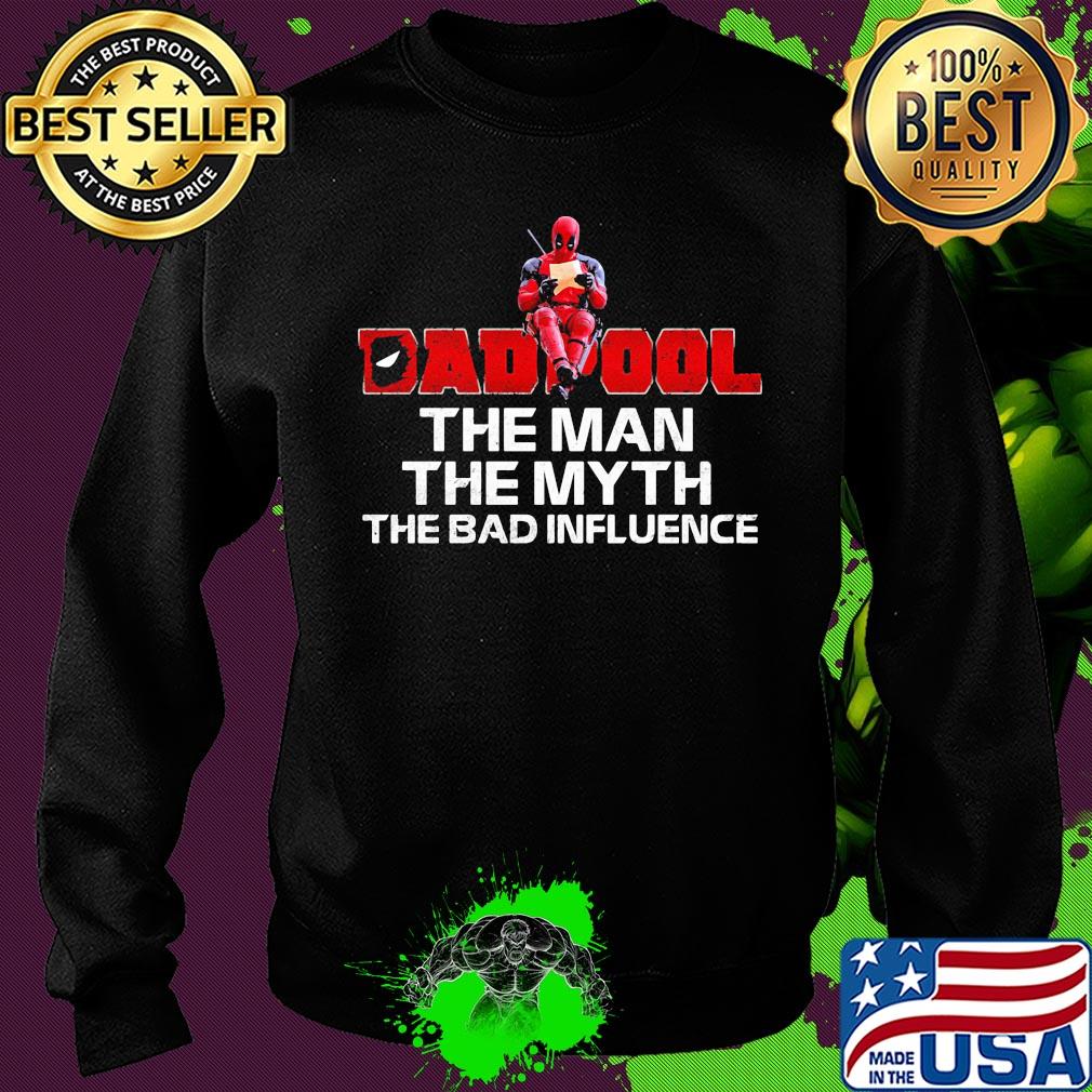 Spider man dad pool the man the myth the bad influence happy father's day s Sweater Spider man dad pool the man the myth the bad influence happy father's day s Sweater
