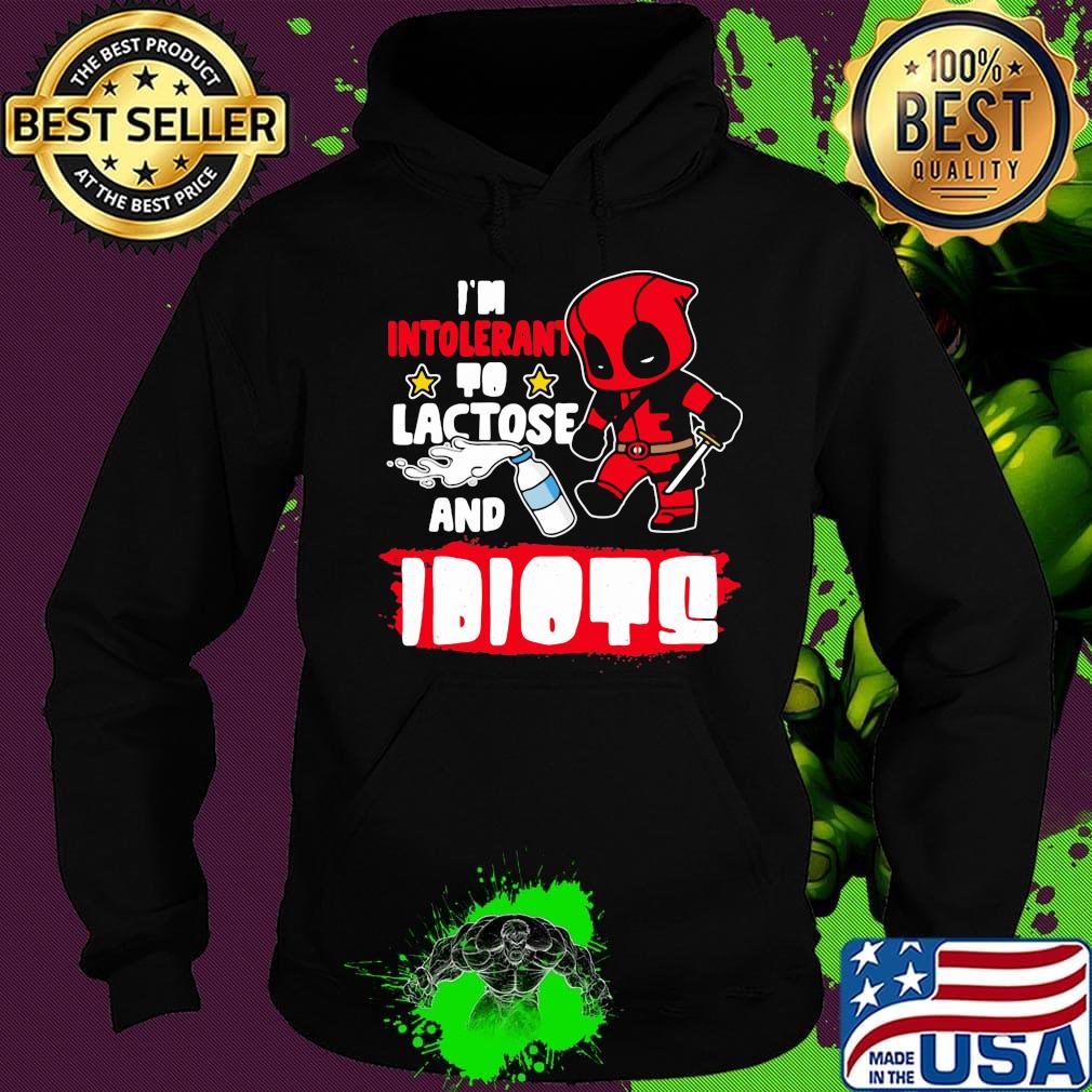 Spider man i'm intolerant to lactose and idiots s Hoodie Spider man i'm intolerant to lactose and idiots s Hoodie