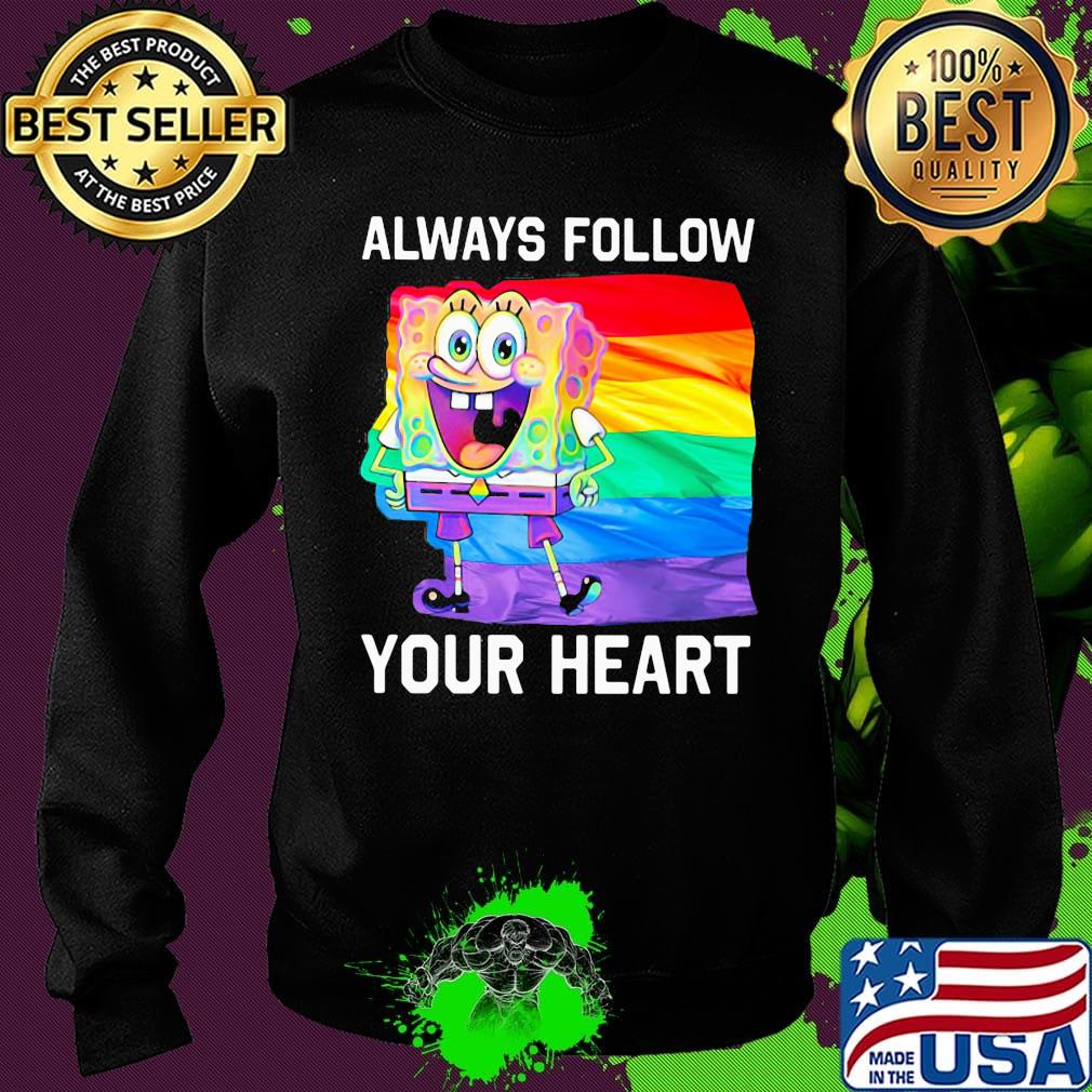 Spongebob lgbt flag always follow your heart s Sweater Spongebob lgbt flag always follow your heart s Sweater