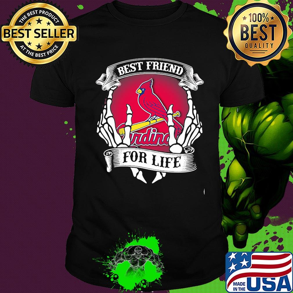 St. louis cardinals best friend for life seketon shirt