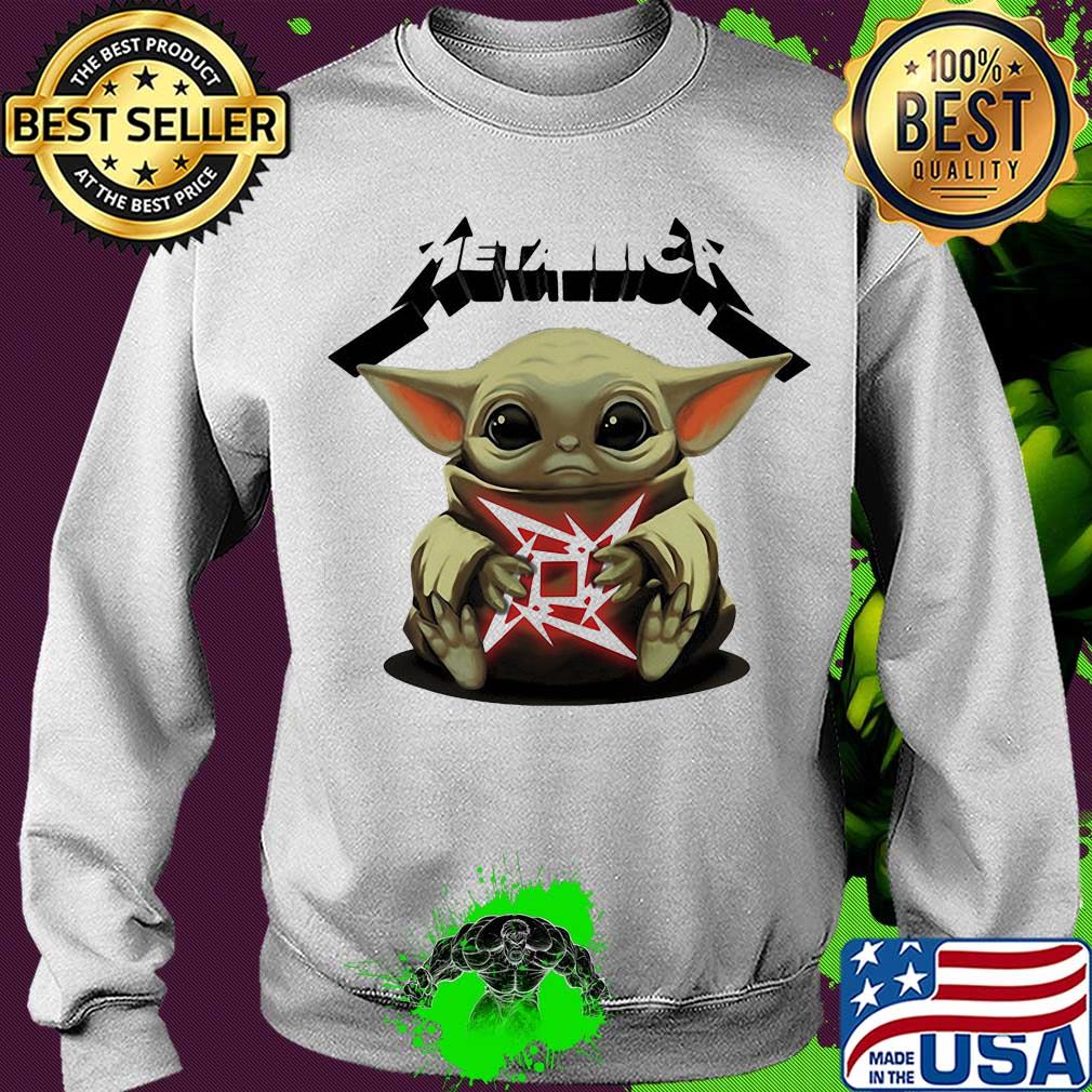 Star wars baby yoda hug metallica s Sweater Star wars baby yoda hug metallica s Sweater