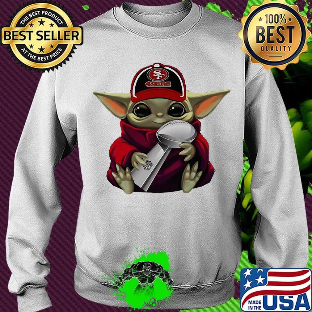 Star wars baby yoda hug san francisco 49ers champions s Sweater Star wars baby yoda hug san francisco 49ers champions s Sweater
