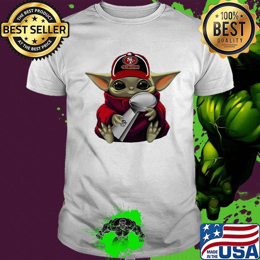 Star wars baby yoda hug san francisco 49ers champions shirt