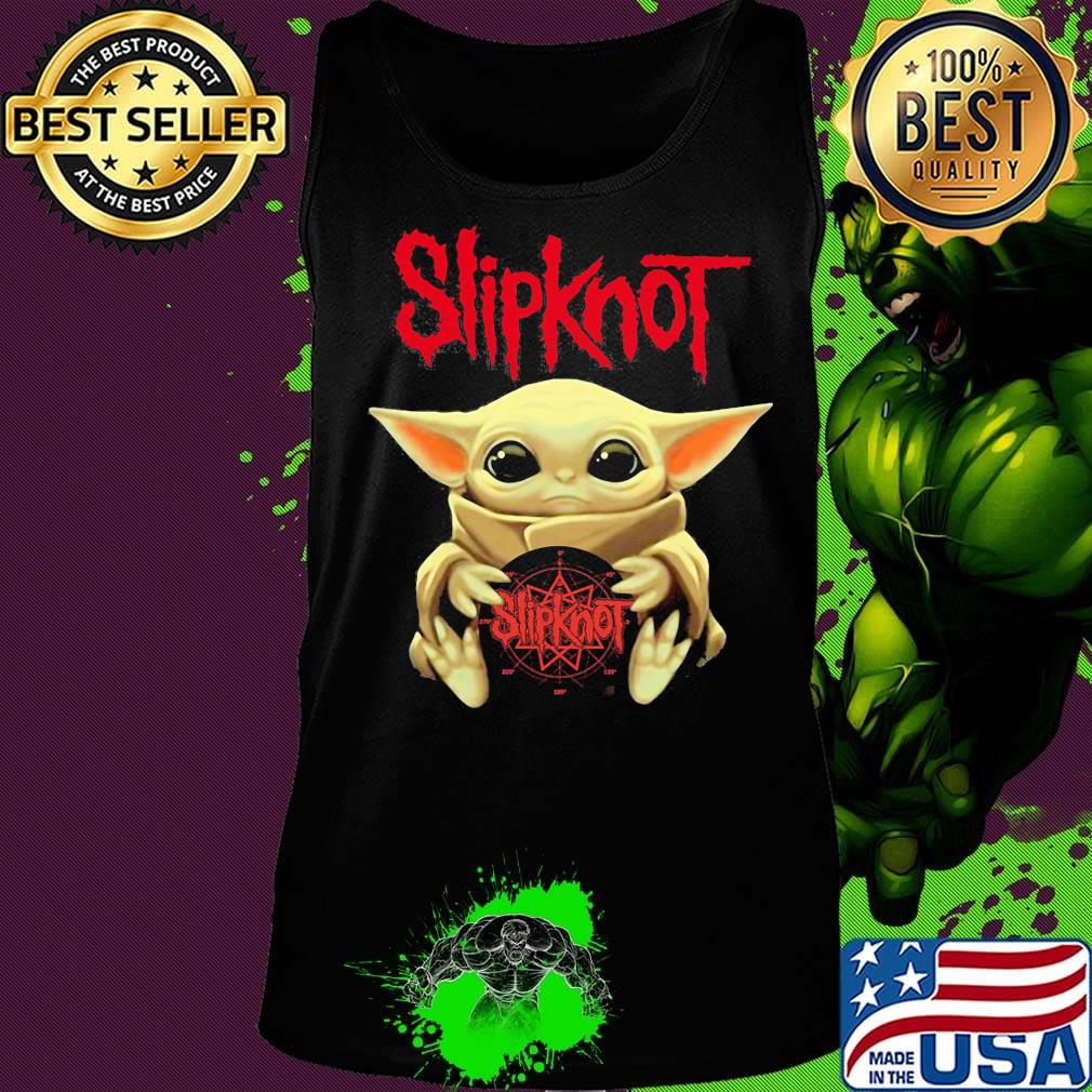 Star wars baby yoda hug slipknot album s Tank top Star wars baby yoda hug slipknot album s Tank top