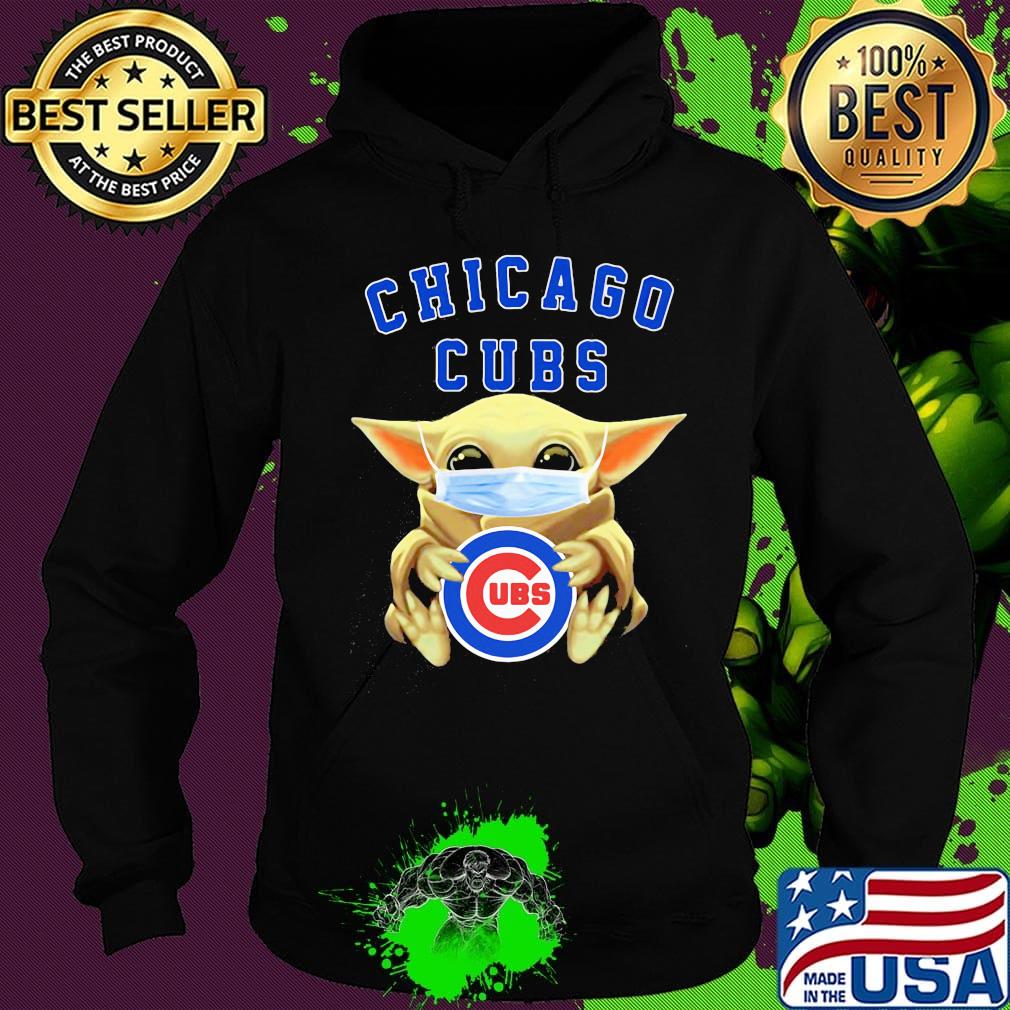 Star wars baby yoda mask hug chicago cubs s Hoodie Star wars baby yoda mask hug chicago cubs s Hoodie