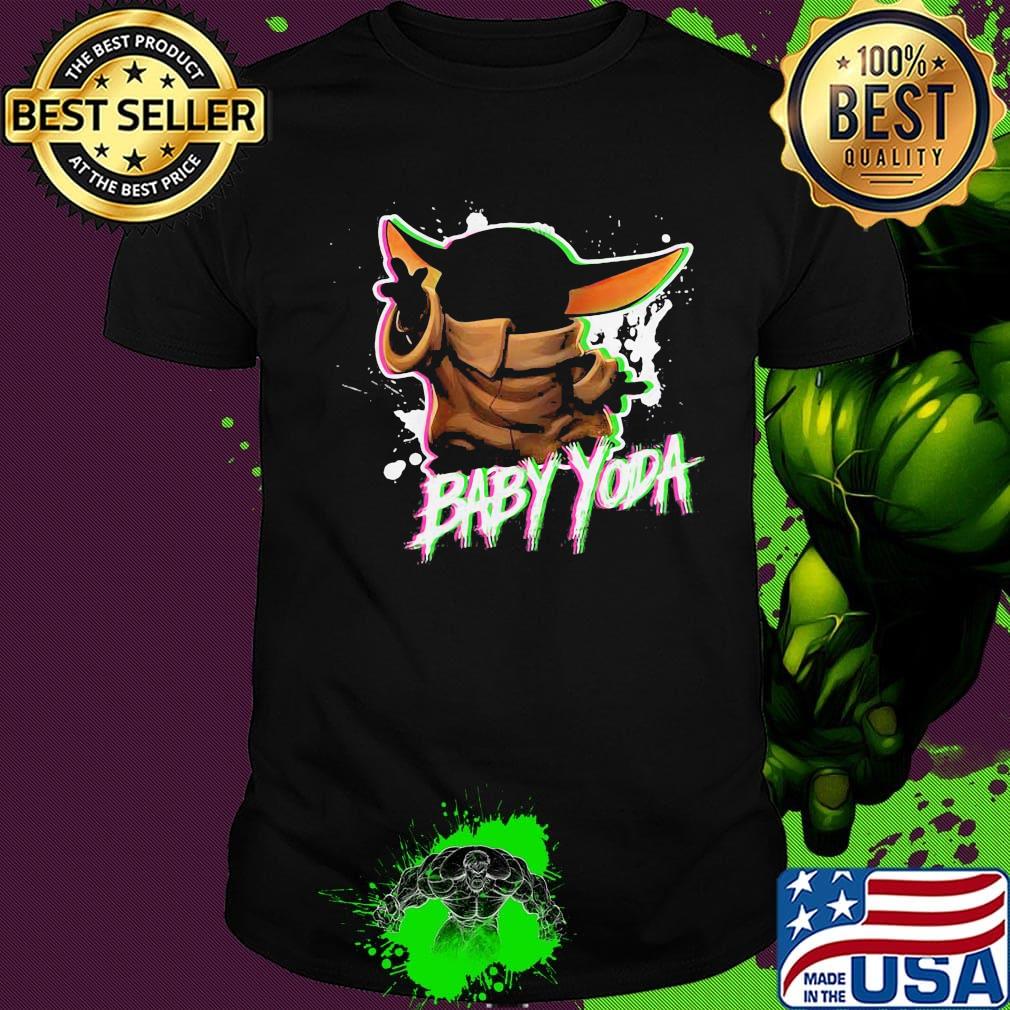 Star wars baby yoda stars shirt