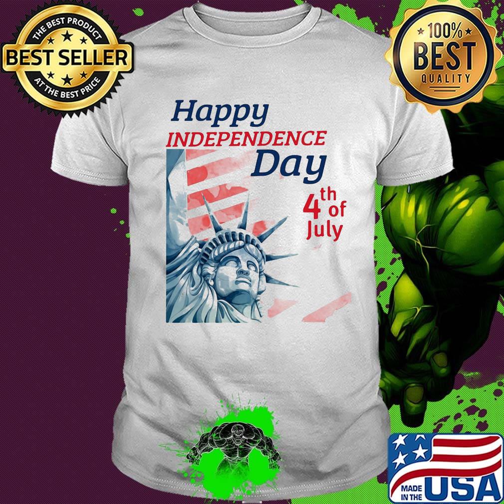 Statue of liberty happy independence day 4th of july shirt