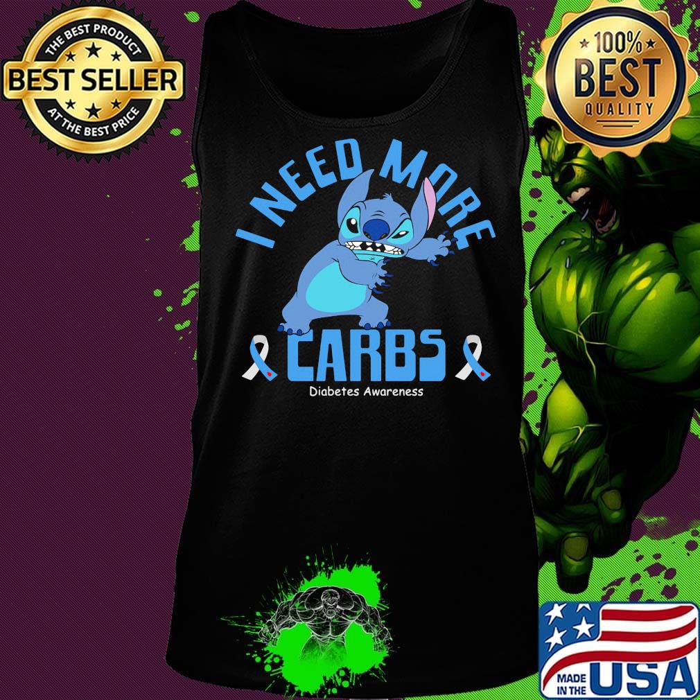 Stitch i need more carbs diabetes awareness s Tank top Stitch i need more carbs diabetes awareness s Tank top