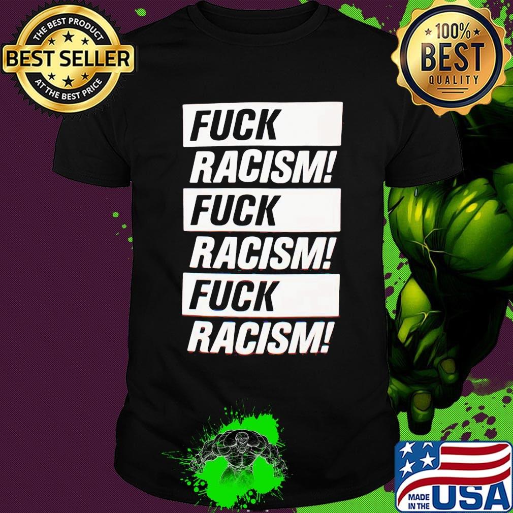 Stockholm fuck racism black shirt
