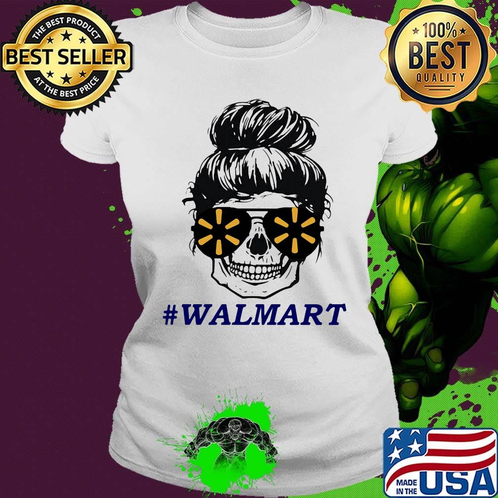 Sugar skull girl walmart logo s Ladies tee Sugar skull girl walmart logo s Ladies tee