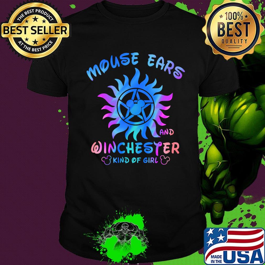 Supernatural mouse ears and winchester kind of girl shirt
