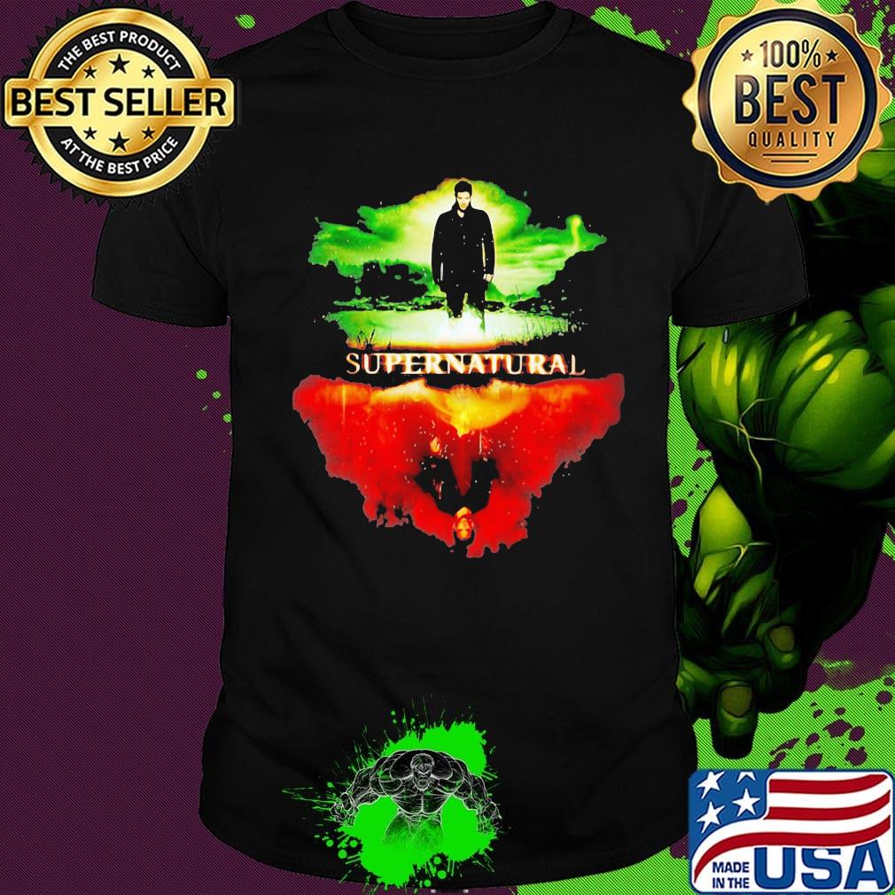 Supernatural water reflection mirror shirt