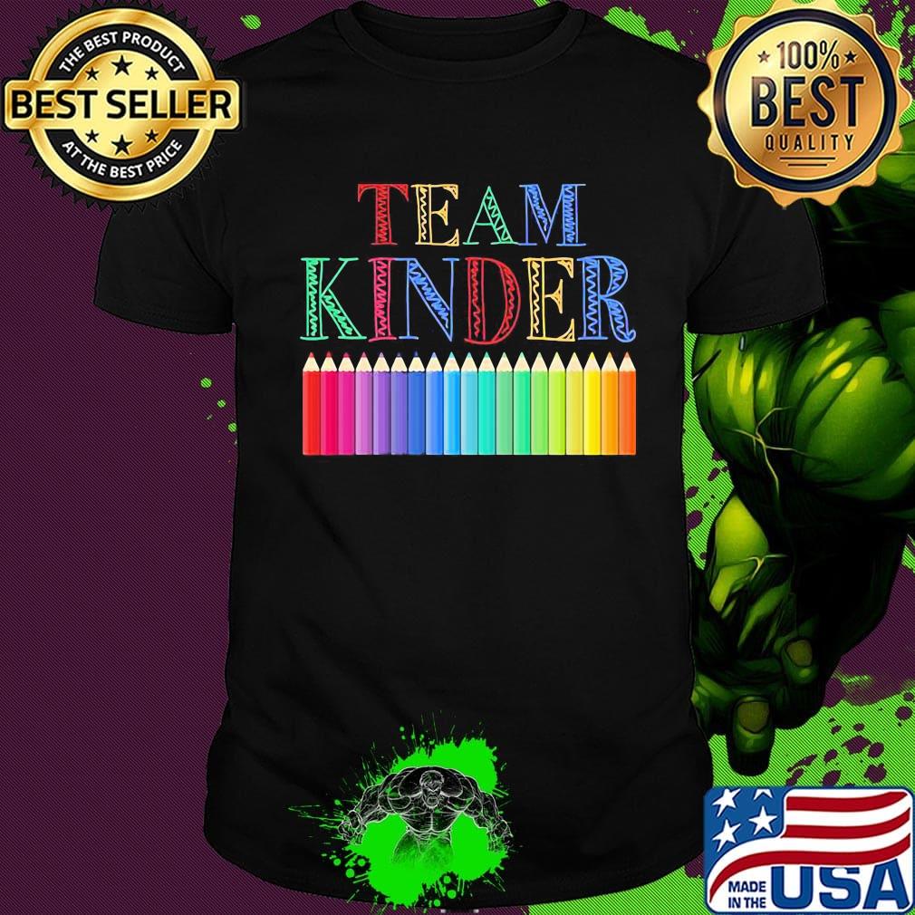 Team kinder color pencil shirt