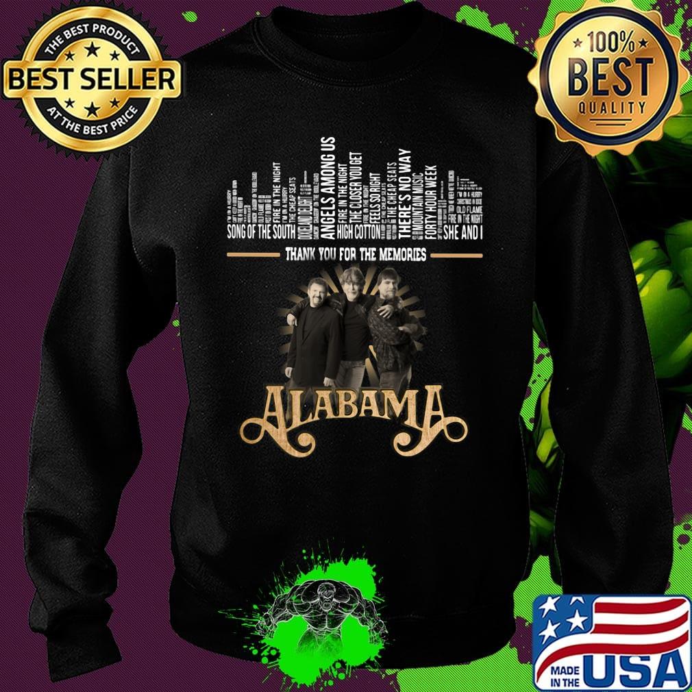 Thank you for the memories alabama band s Sweater Thank you for the memories alabama band s Sweater