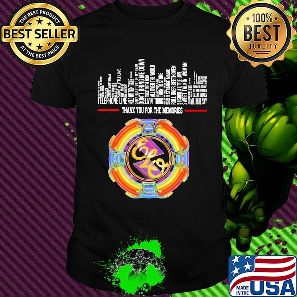 Thank you for the memories electric light orchestra shirt