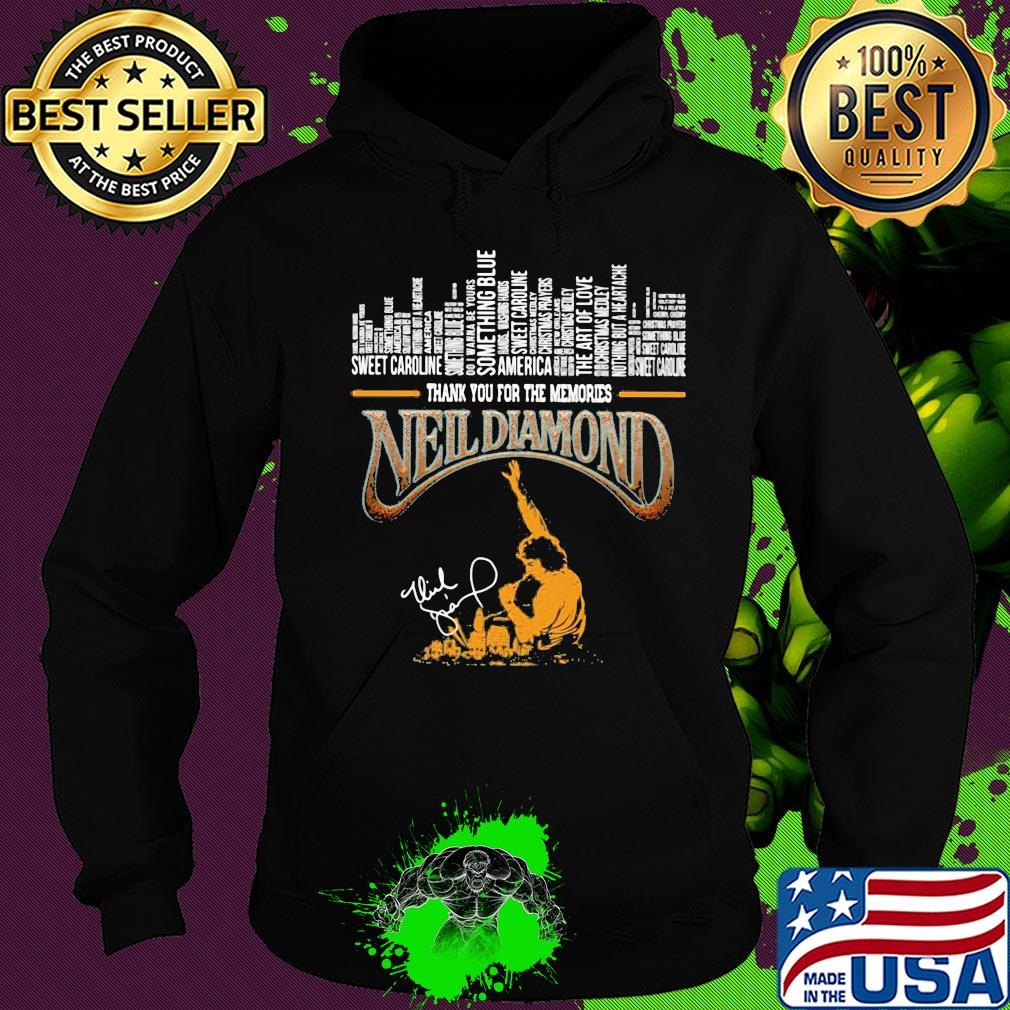 Thank you for the memories Neil Diamond signature s Hoodie Thank you for the memories Neil Diamond signature s Hoodie