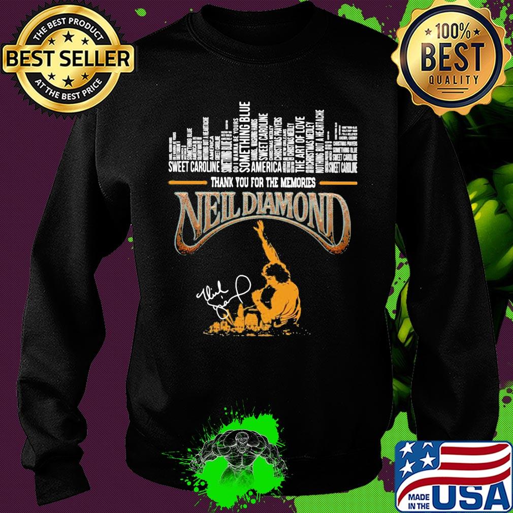 Thank you for the memories Neil Diamond signature s Sweater Thank you for the memories Neil Diamond signature s Sweater