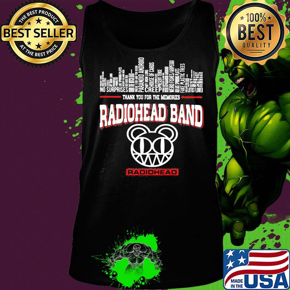 Thank you for the memories radiohead band s Tank top Thank you for the memories radiohead band s Tank top