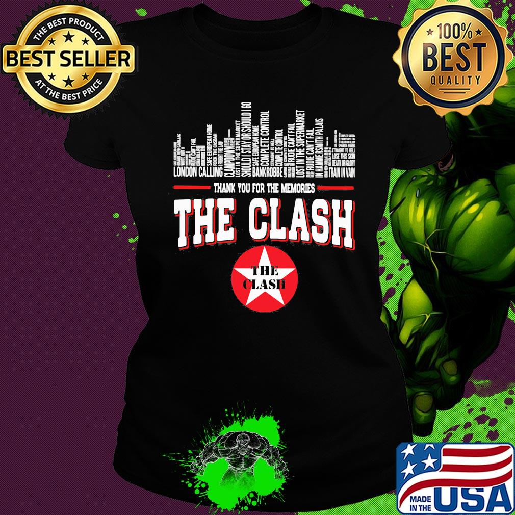 Thank you for the memories the clash s Ladies tee Thank you for the memories the clash s Ladies tee